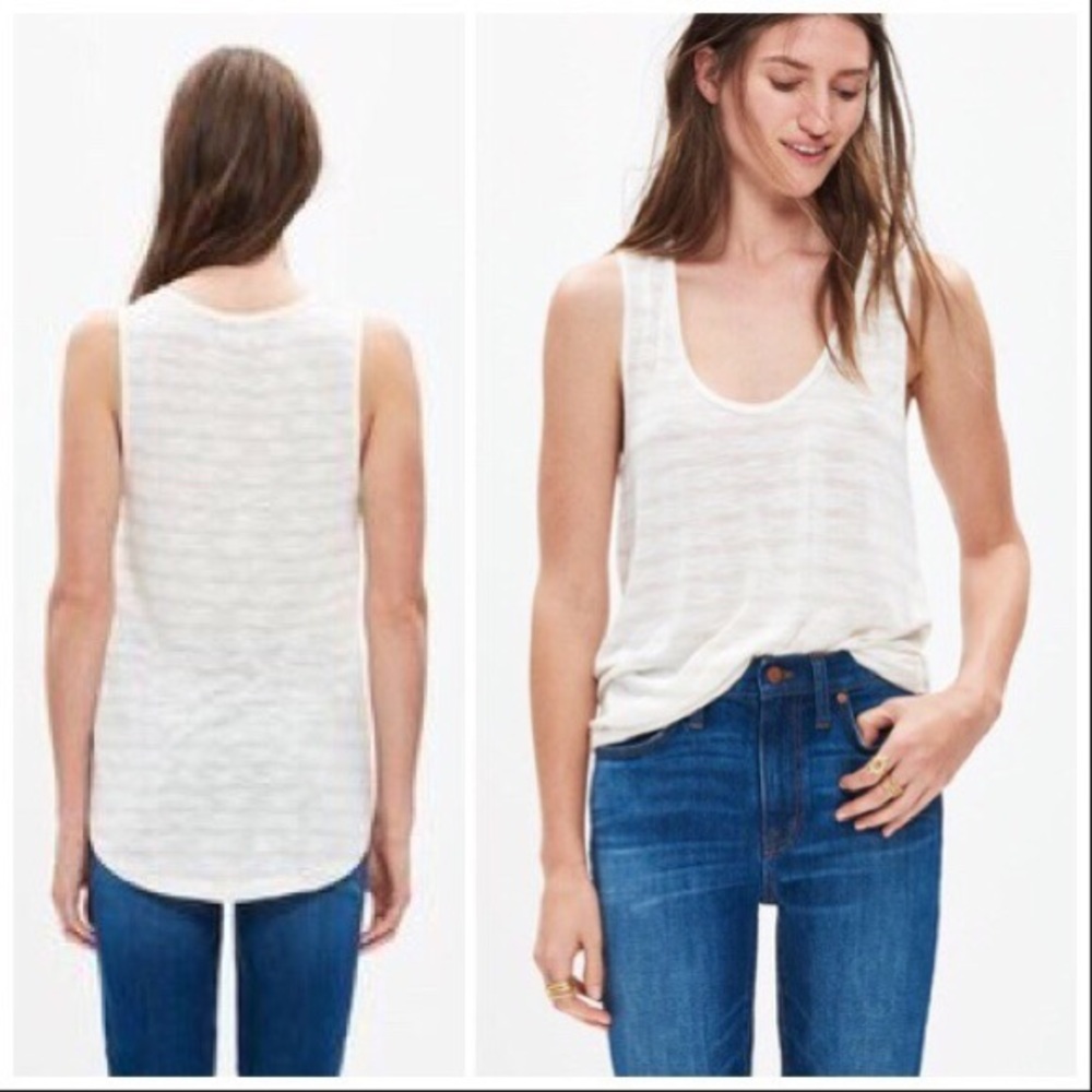 Madewell White Tank Top
